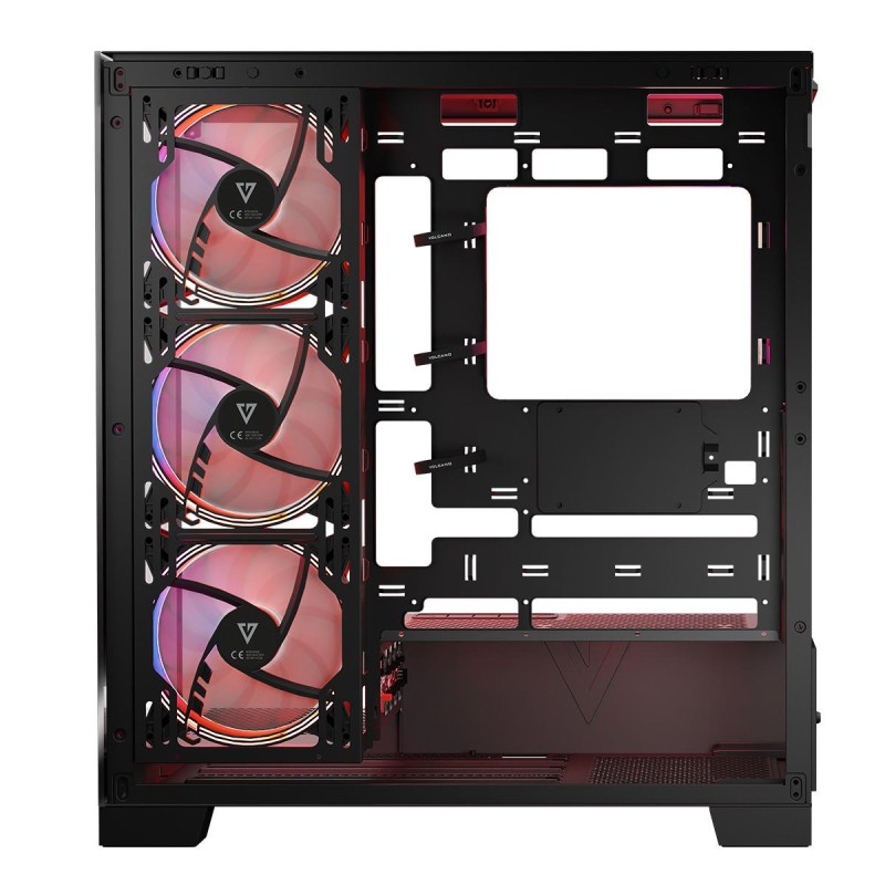 Obudowa Modecom Volcano Space Apex ARGB MIDI Czarna | PartsPC.pl
