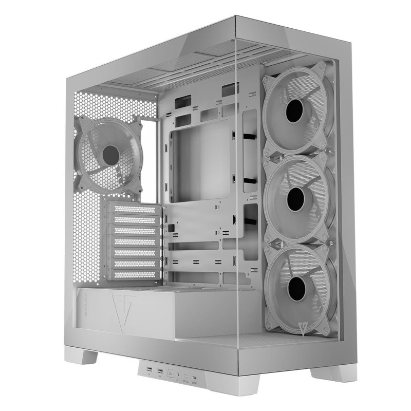 Obudowa Modecom Volcano Space Apex ARGB MIDI Biała | PartsPC.pl