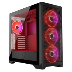 Obudowa Modecom Volcano Expanse T APEX ARGB MIDI Czarna | PartsPC.pl