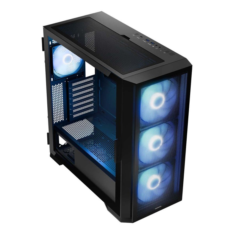 Obudowa Modecom Horizon ARGB FLOW Midi USB Type-C x1 Czarna… | PartsPC.pl