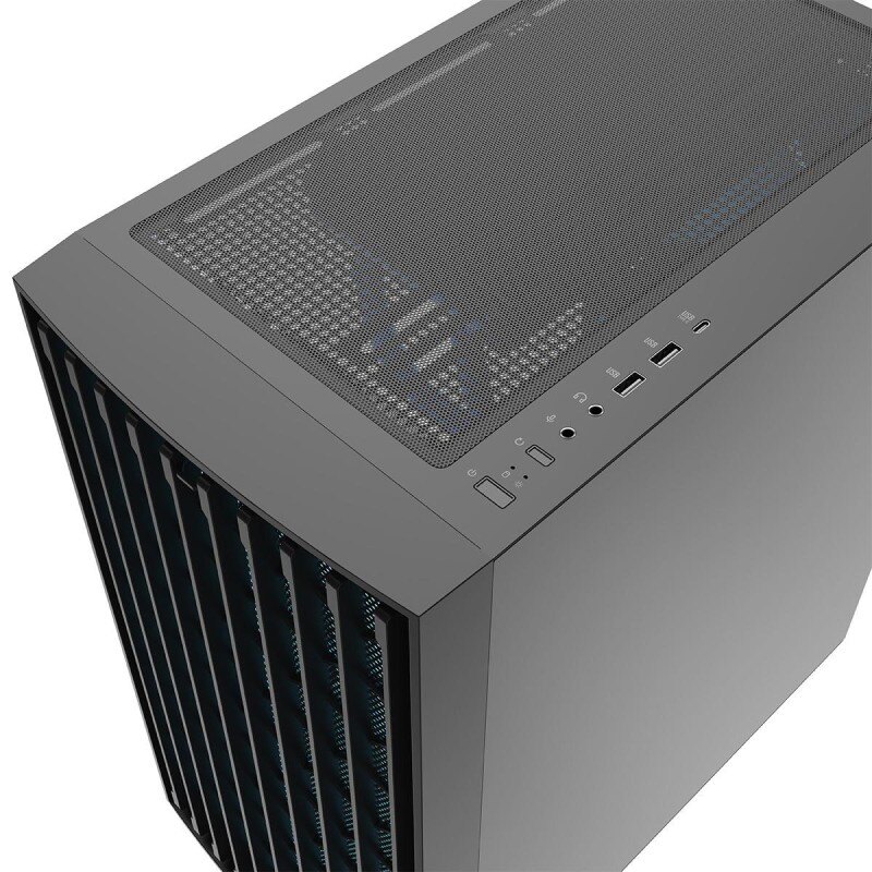 Obudowa Modecom BREEZE ARGB FLOW Midi USB Type-C, czarna | PartsPC.pl
