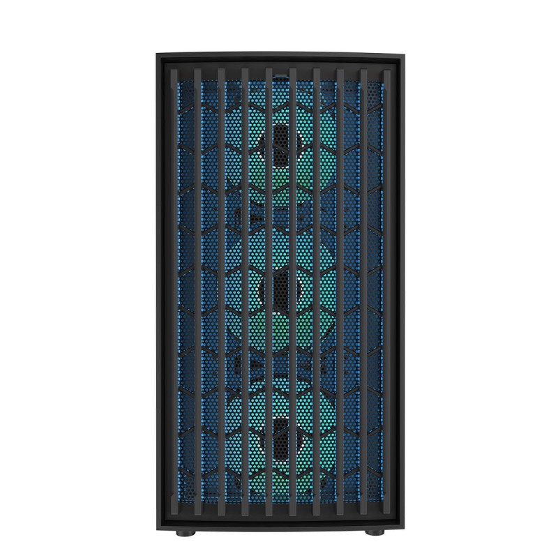 Obudowa Modecom BREEZE ARGB FLOW Midi USB Type-C, czarna | PartsPC.pl