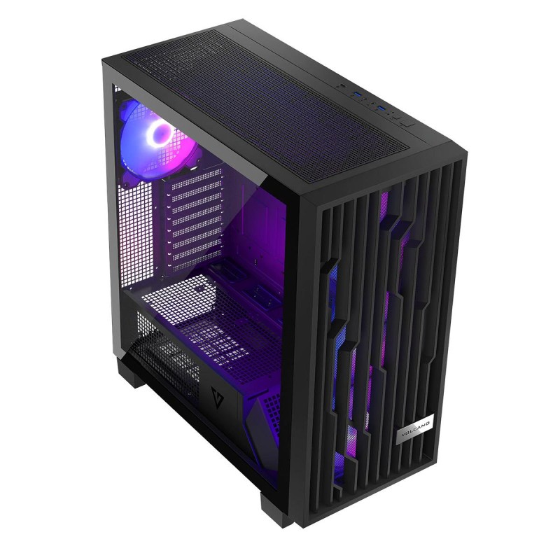 Obudowa Modecom Volcano Perun APEX ARGB MIDI, Czarna | PartsPC.pl
