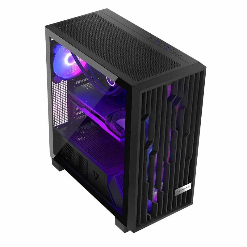 Obudowa Modecom Volcano Perun APEX ARGB MIDI, Czarna | PartsPC.pl