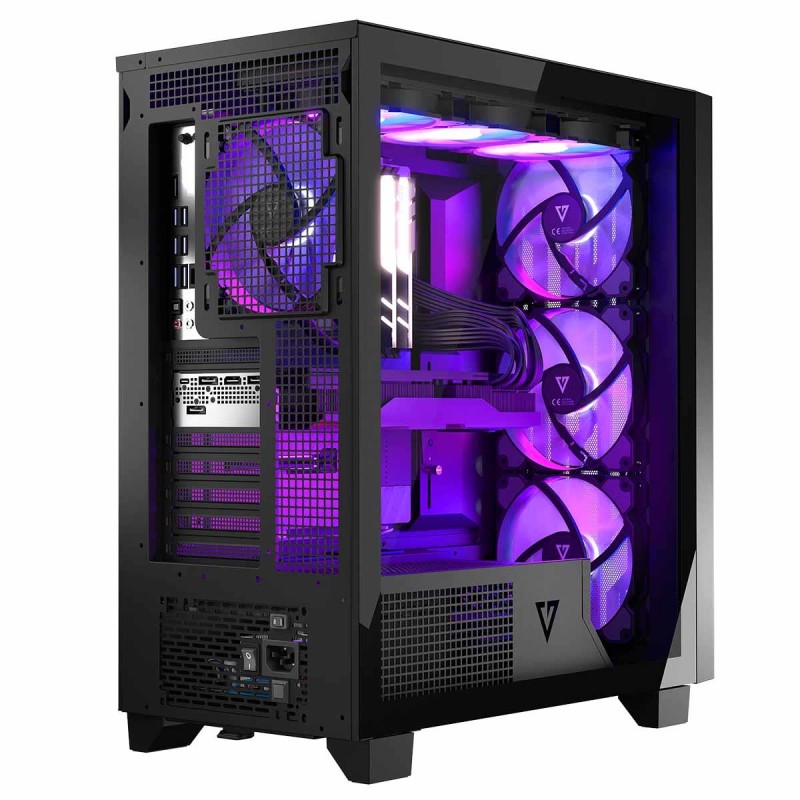 Obudowa Modecom Volcano Perun APEX ARGB MIDI, Czarna | PartsPC.pl