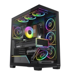 MODECOM Obudowa PC VOLCANO STELLAR PLUS ARGB MIDI 8F Czarna… | PartsPC.pl