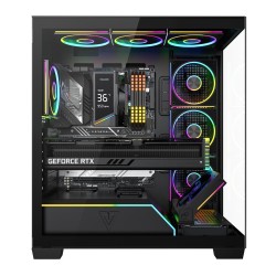 MODECOM Obudowa PC VOLCANO STELLAR PLUS ARGB MIDI 8F Czarna… | PartsPC.pl