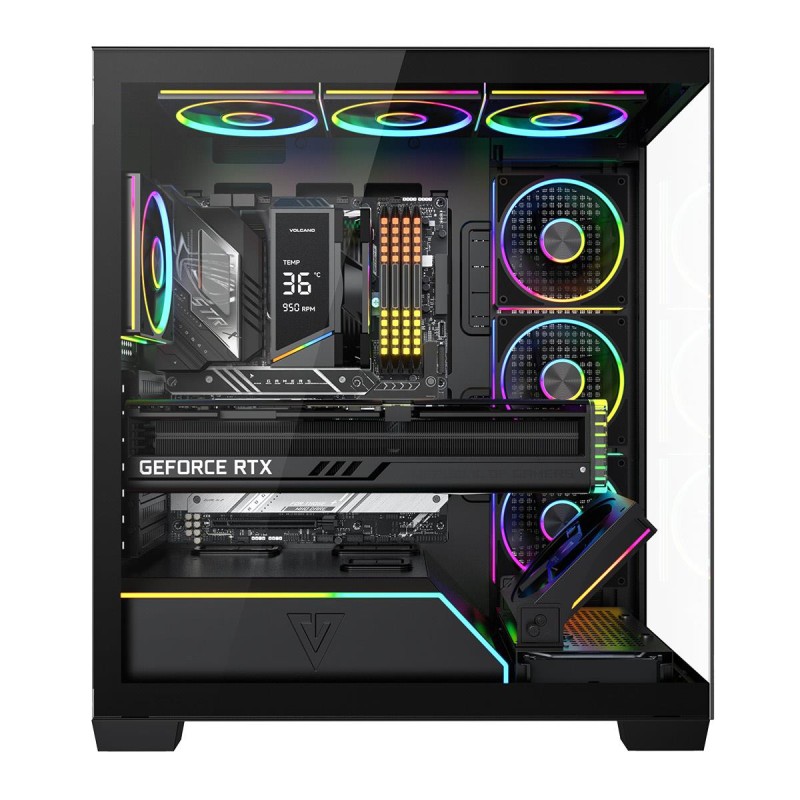 MODECOM Obudowa PC VOLCANO STELLAR PLUS ARGB MIDI 8F Czarna… | PartsPC.pl