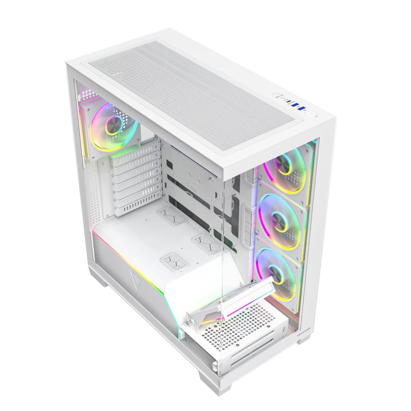 MODECOM Obudowa PC VOLCANO STELLAR PLUS ARGB MIDI 5F Biała… | PartsPC.pl