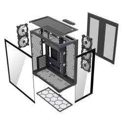 MODECOM Obudowa Volcano Space XL ARGB Full Tower 5 wentylato… | PartsPC.pl