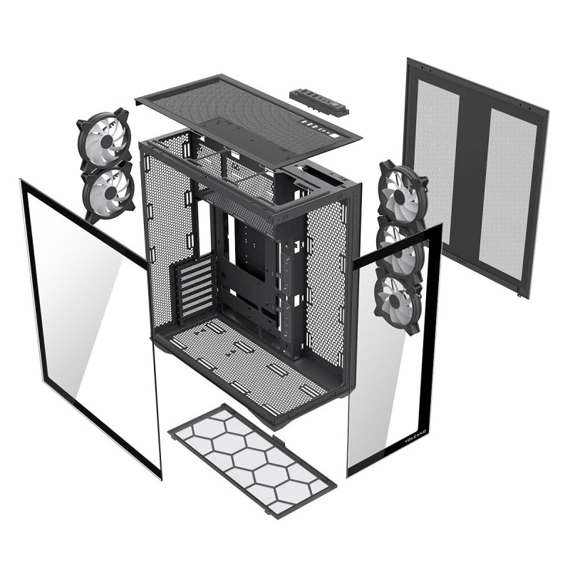 MODECOM Obudowa Volcano Space XL ARGB Full Tower 5 wentylato… | PartsPC.pl