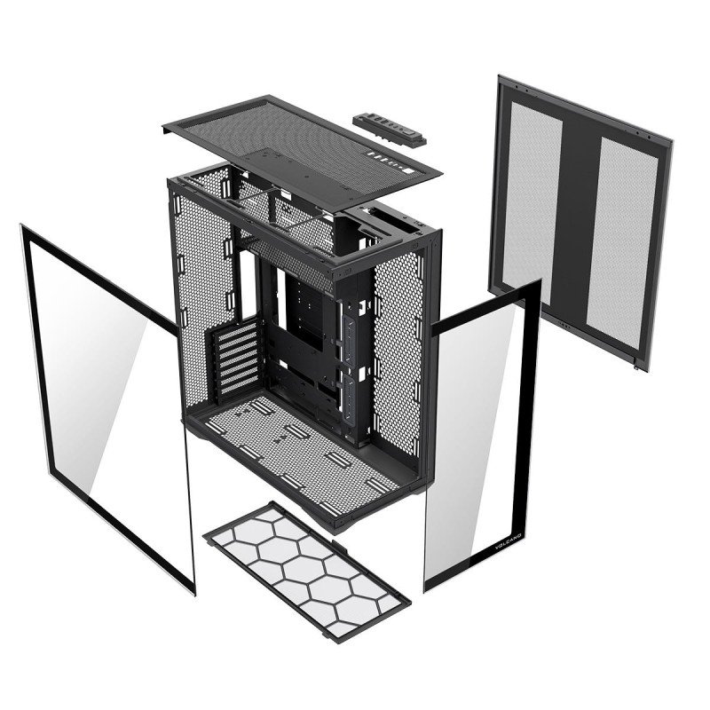 MODECOM Obudowa Volcano Space XL Full Tower czarna | PartsPC.pl