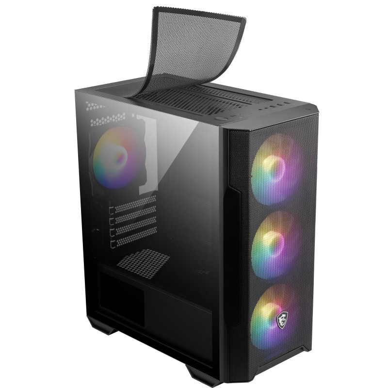 Obudowa MSI MAG FORGE M100R mATX z oknem, bez zasilacza | PartsPC.pl