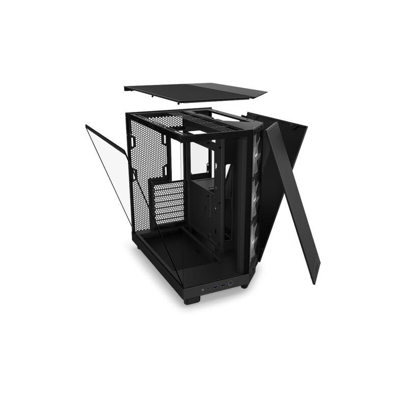 Obudowa NZXT H6 Flow RGB Midi Tower czarna z oknem | PartsPC.pl