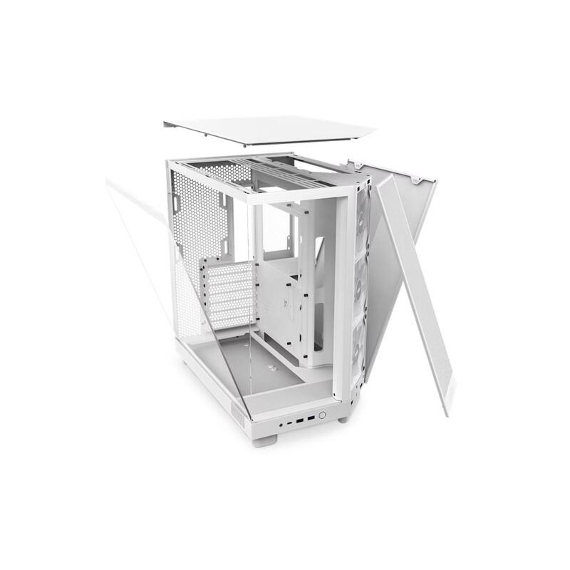 Obudowa NZXT H6 Flow RGB Midi Tower biała z oknem | PartsPC.pl