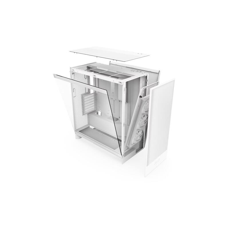 Obudowa NZXT H7 Flow RGB (2024) Midi Tower z oknem Biała