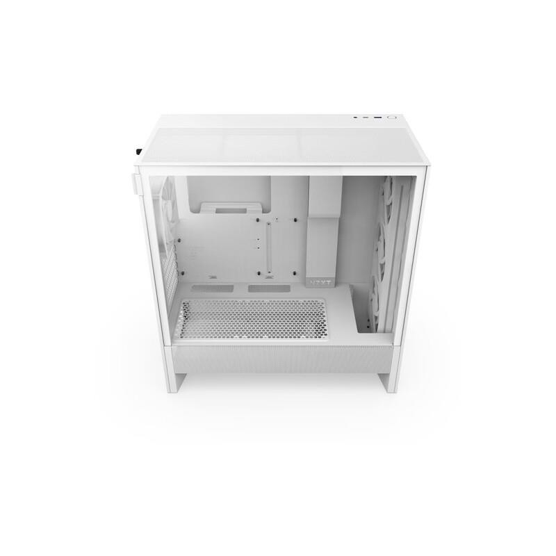 Obudowa NZXT H5 Flow RGB (2024) Midi Tower z oknem Biała