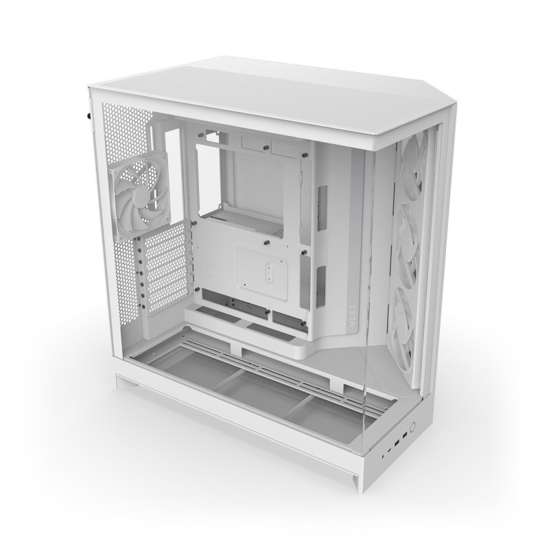 Obudowa NZXT H9 Flow RGB (2025) Midi Tower z oknem biała | PartsPC.pl