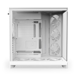 Obudowa NZXT H9 Flow RGB+ (2025) Midi Tower z oknem biała | PartsPC.pl