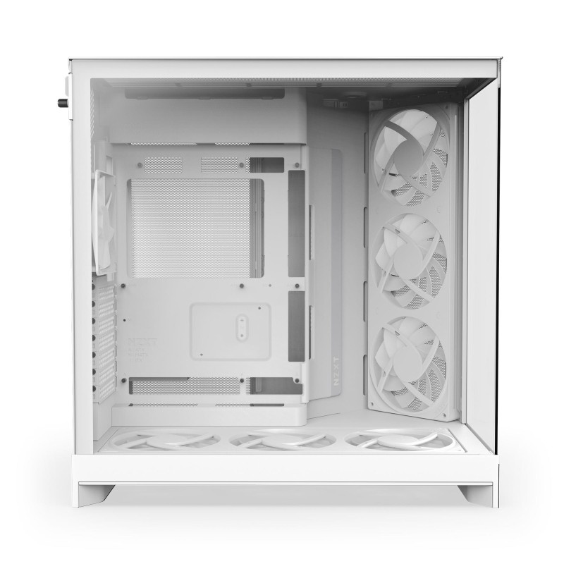 Obudowa NZXT H9 Flow RGB+ (2025) Midi Tower z oknem biała | PartsPC.pl