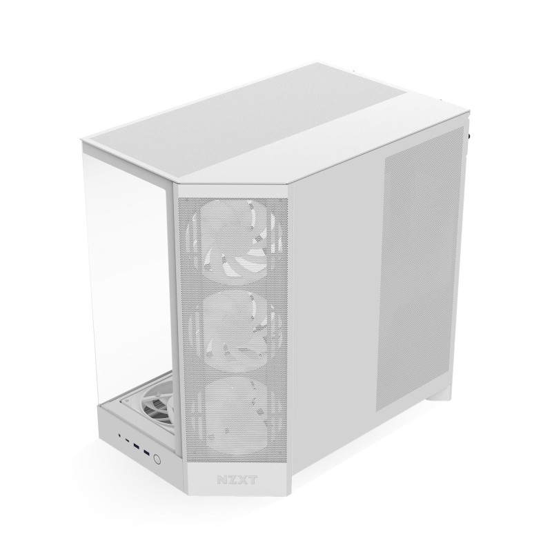 Obudowa NZXT H9 Flow RGB+ (2025) Midi Tower z oknem biała | PartsPC.pl