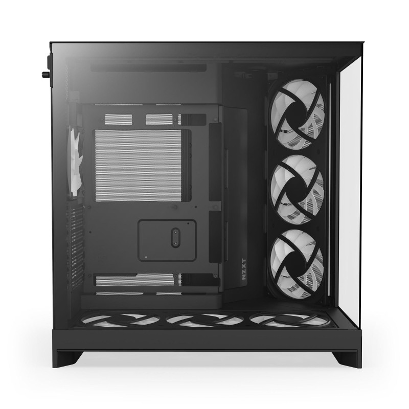 Obudowa NZXT H9 Flow RGB+ (2025) Midi Tower z oknem cz... | PartsPC.pl