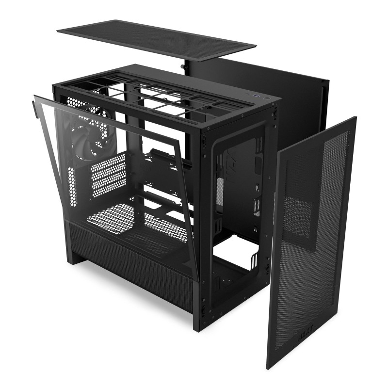 Obudowa NZXT H3 Flow MATX Mini Tower z oknem czarna | PartsPC.pl