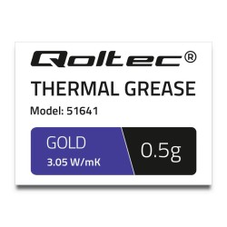 Pasta termoprzewodząca Qoltec 3.05 W/m-K | 0.5g | złota | PartsPC.pl