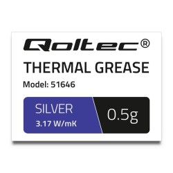 Pasta termoprzewodząca Qoltec 3.17 W/m-K| 0.5g | Srebrna | PartsPC.pl