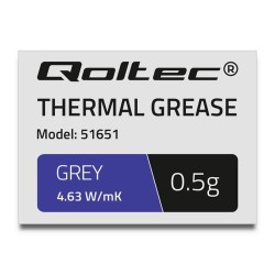 Pasta termoprzewodząca Qoltec 4.63W/m-K | 0.5g | Szara | PartsPC.pl
