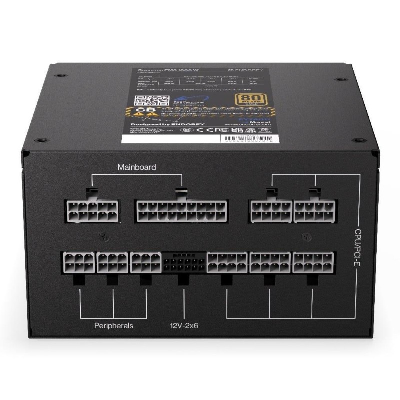 Zasilacz Endorfy Supremo FM6 1000W ATX 120mm 80 Plus Gold | PartsPC.pl