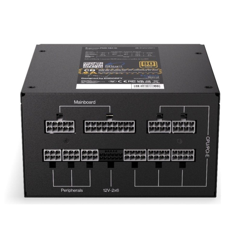Zasilacz Endorfy Supremo FM6 750 W ATX 120mm 80 Plus Gold | PartsPC.pl