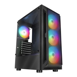 Obudowa PC Rampage SHIVA z oknem 4x wentylator 120mm Rainbow… | PartsPC.pl