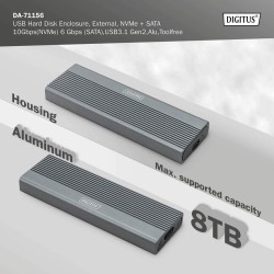 Obudowa DIGITUS USB 3.1 Typ C na dysk SSD M.2 NVMe 10Gbps + … | PartsPC.pl
