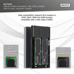 Obudowa/Stacja klonująca DIGITUS USB 3.1 Typ C na dyski SSD … | PartsPC.pl