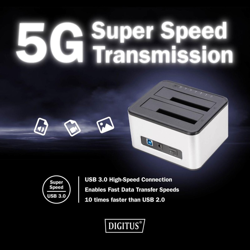 Stacja dokująca DIGITUS USB 3.0 Super Speed do 2x SSD/HDD 2.… | PartsPC.pl