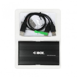 Obudowa na dysk iBOX HD-01 2.5" USB 2.0 czarna, aluminium | PartsPC.pl