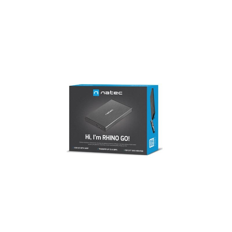 Obudowa na dysk HDD/SSD Natec RHINO Go USB 3.0 2.5" SATA cza… | PartsPC.pl