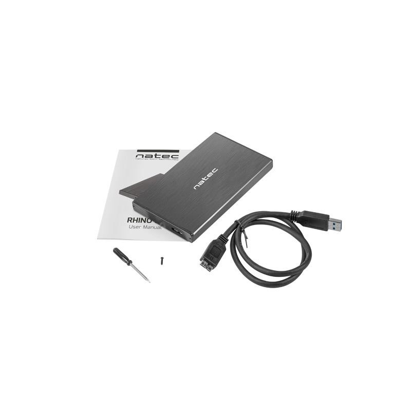 Obudowa na dysk HDD/SSD Natec RHINO Go USB 3.0 2.5" SATA cza… | PartsPC.pl