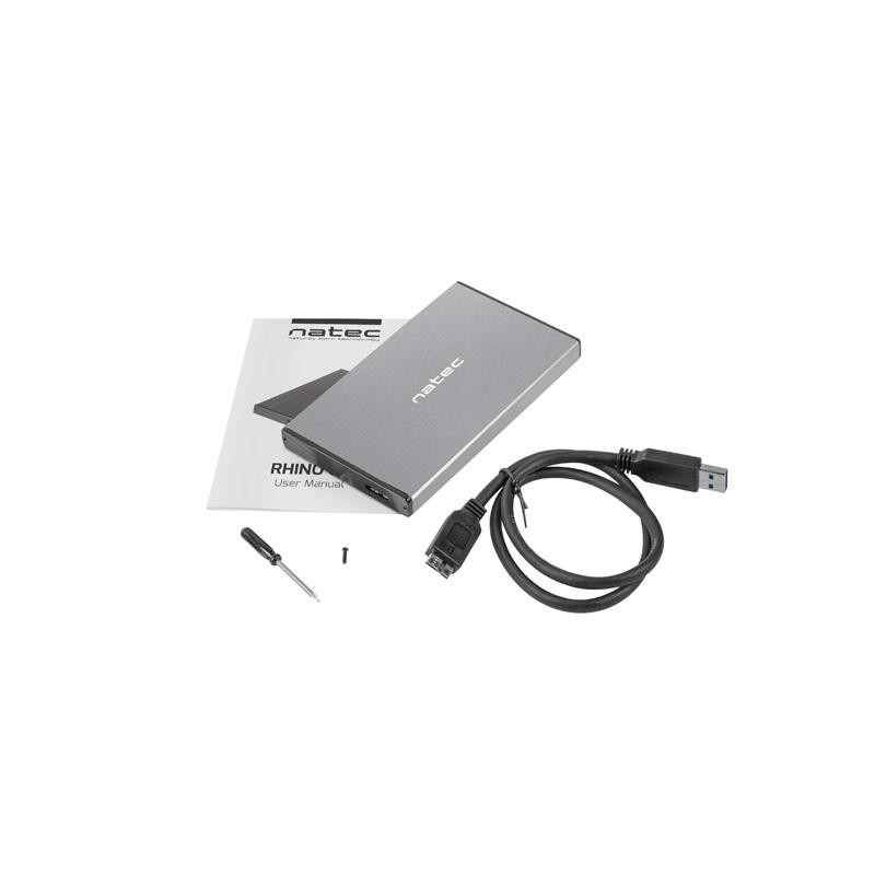 Obudowa na dysk HDD/SSD Natec RHINO Go USB 3.0 2.5" SATA sza… | PartsPC.pl