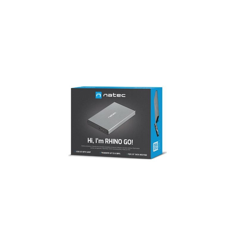 Obudowa na dysk HDD/SSD Natec RHINO Go USB 3.0 2.5" SATA sza… | PartsPC.pl