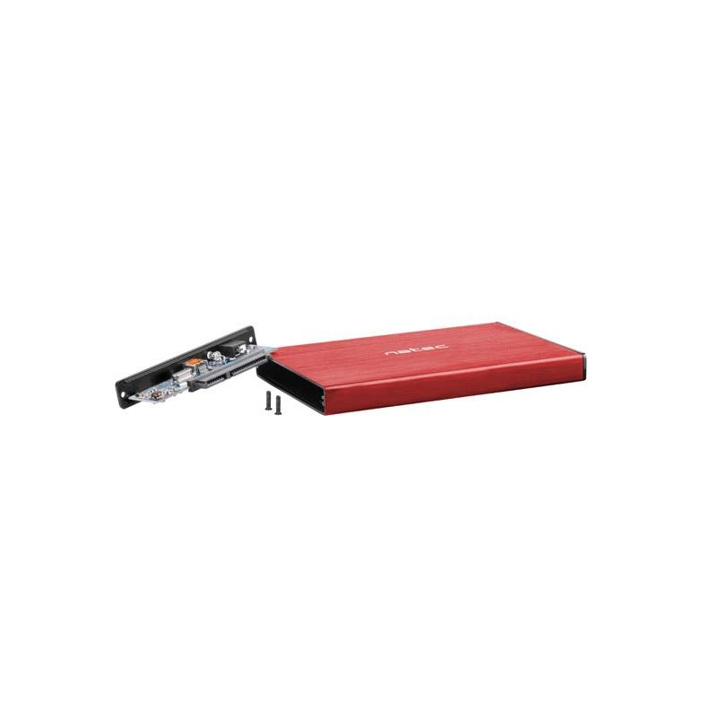 Obudowa na dysk HDD/SSD Natec RHINO Go USB 3.0 2.5" SATA cze… | PartsPC.pl