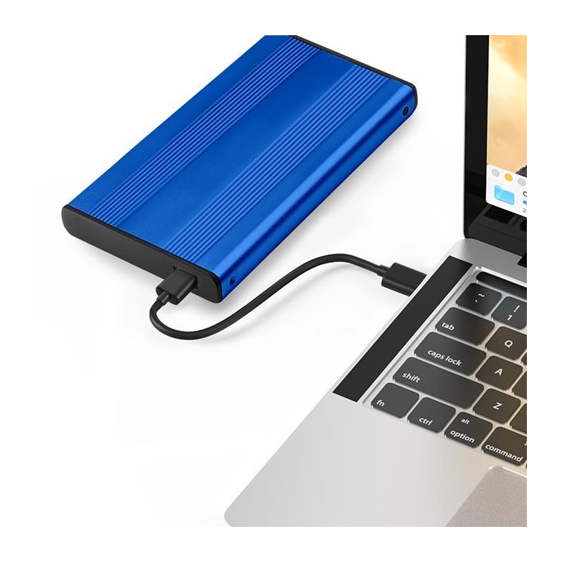 Obudowa Qoltec na dysk HDD/SSD 2.5" SATA3 | USB 3.0 | Niebie… | PartsPC.pl