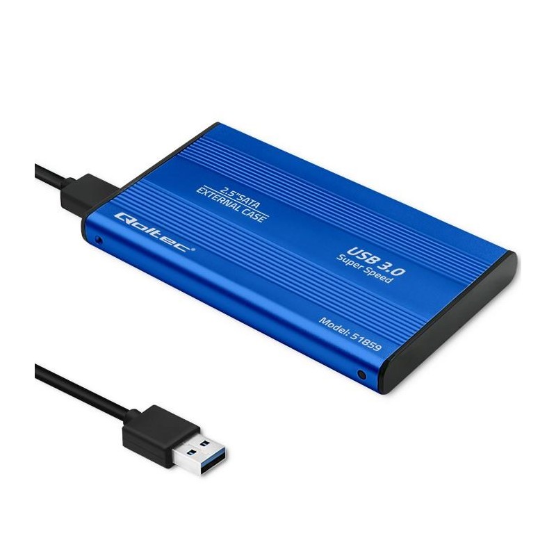 Obudowa Qoltec na dysk HDD/SSD 2.5" SATA3 | USB 3.0 | Niebie… | PartsPC.pl