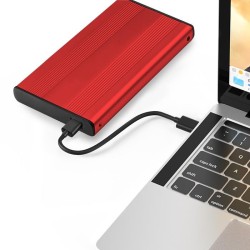 Obudowa Qoltec na dysk HDD/SSD 2.5" SATA3 | USB 3.0 | Czerwo… | PartsPC.pl