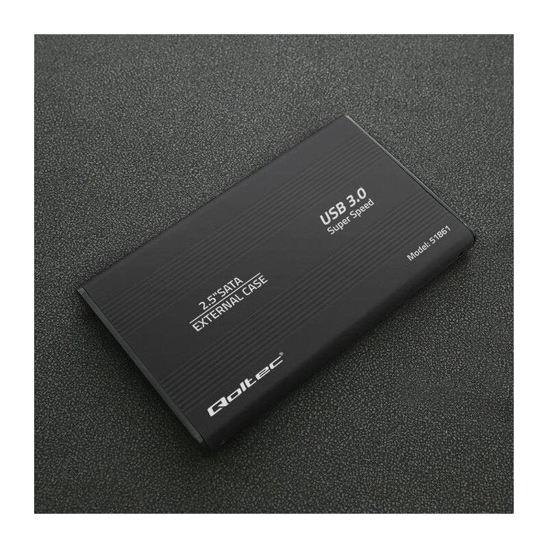 Obudowa Qoltec na dysk HDD/SSD 2.5" SATA3 | USB 3.0 | Czarna… | PartsPC.pl
