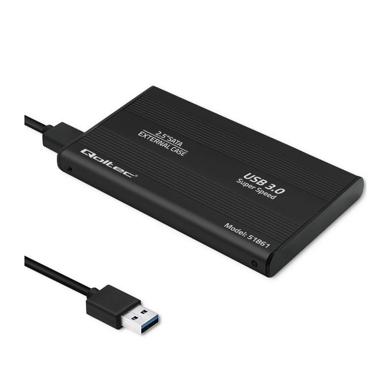 Obudowa Qoltec na dysk HDD/SSD 2.5" SATA3 | USB 3.0 | Czarna… | PartsPC.pl