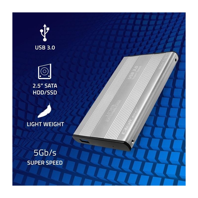 Obudowa/kieszeń Qoltec do dysków HDD SSD 2.5" SATA3 | USB 3.… | PartsPC.pl