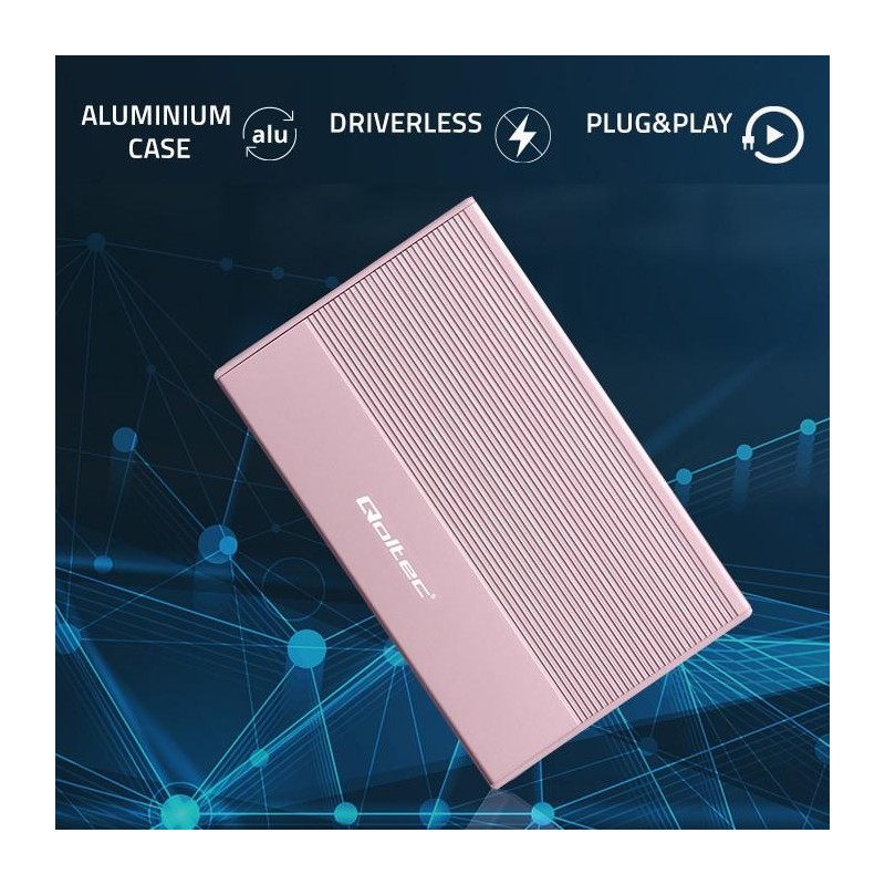 Obudowa/kieszeń Qoltec na dysk SSD HDD 2.5" | SATA | USB 3.0… | PartsPC.pl