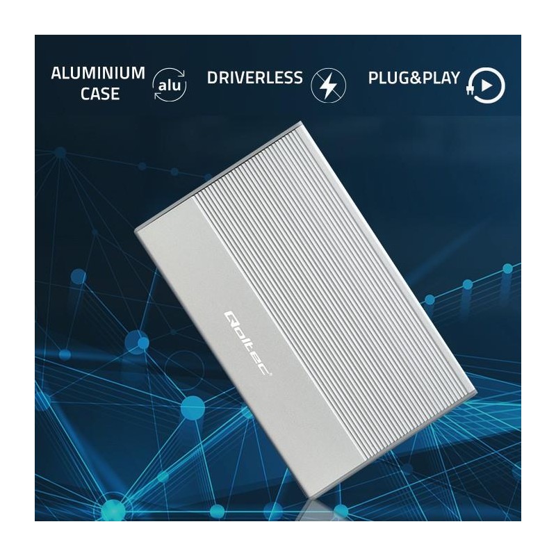 Obudowa/kieszeń Qoltec na dysk SSD HDD 2.5" | SATA | USB 3.0… | PartsPC.pl